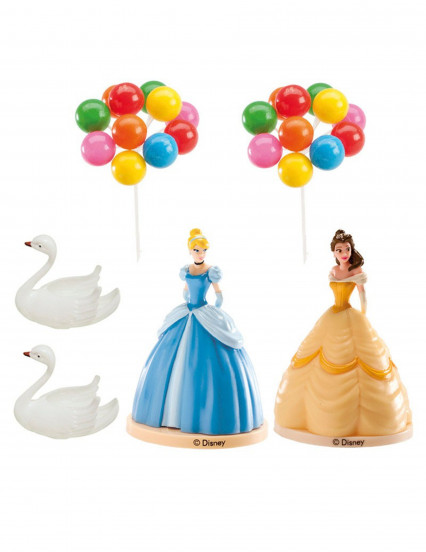 Kit cake toppers en plastique Princesse Disney™ 8,5 cm Kit cake toppers en plastique Princesse Disney™ 8,5 cm