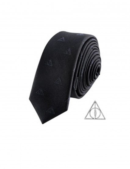 Réplique cravate deluxe avec pin's Les Reliques de la Mort Harry Potter™ Réplique cravate deluxe avec pin's Les Reliques de la Mort Harry Potter™