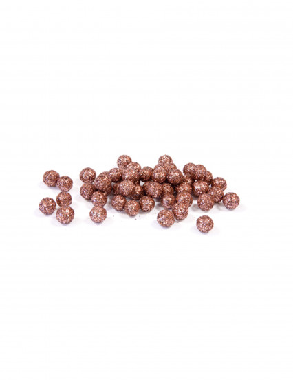 Mini boules pailletées rose gold 8 mm 10 gr Mini boules pailletées rose gold 8 mm 10 gr