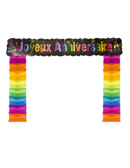 Décoration de porte Joyeux anniversaire chic 114 x 18,7 x 250 cm Décoration de porte Joyeux anniversaire chic 114 x 18,7 x 250 cm