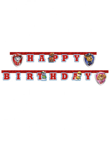 Guirlande Happy Birthday Pat'Patrouille prêt pour l'action™ 2 m Guirlande Happy Birthday Pat'Patrouille prêt pour l'action™ 2 m
