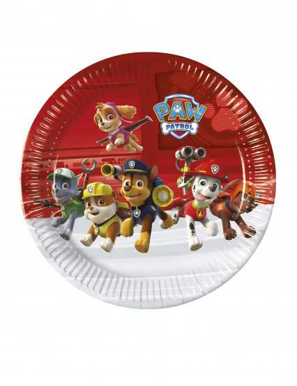 8 Assiettes en carton FSC Pat' Patrouille prêt pour l'action™ 23 cm 8 Assiettes en carton FSC Pat' Patrouille prêt pour l'action™ 23 cm