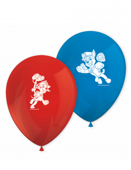 8 Ballons en latex rouge et bleu Pat' Patrouille prêt pour l'action™ 8 Ballons en latex rouge et bleu Pat' Patrouille prêt pour l'action™