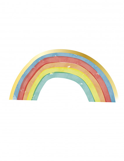 16 Serviettes en papier arc-en-ciel rainbow party 33 x 16,5 cm 16 Serviettes en papier arc-en-ciel rainbow party 33 x 16,5 cm