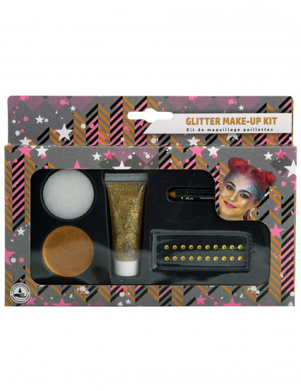 Kit de maquillage or pailleté Kit de maquillage or pailleté