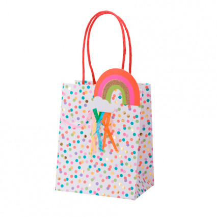 4 Sacs cadeaux pois multicolores tassels et paillettes dorées 15 x 12 x 8 cm 4 Sacs cadeaux pois multicolores tassels et paillettes dorées 15 x 12 x 8 cm