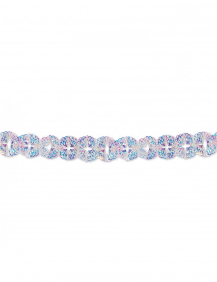 Guirlande en papier ronds iridescents 12 x 365 cm Guirlande en papier ronds iridescents 12 x 365 cm