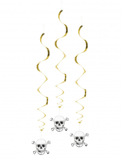 3 Décorations à suspendre Pirate Jolly Roger 85 cm 3 Décorations à suspendre Pirate Jolly Roger 85 cm