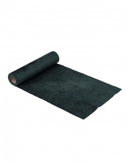 Chemin de table en velours vert sapin luxe 30 cm x 2,5 m Chemin de table en velours vert sapin luxe 30 cm x 2,5 m