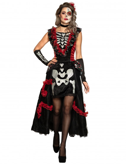 Déguisement dia de los muertos jupon femme Déguisement dia de los muertos jupon femme