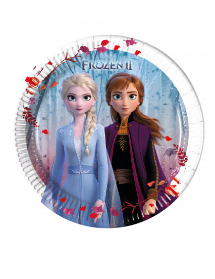 8 Petites assiettes en carton La Reine des Neiges 2™ 20 cm 8 Petites assiettes en carton La Reine des Neiges 2™ 20 cm