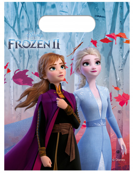 6 Sacs cadeaux en plastique La Reine des Neiges 2™ 23 x 16,5 cm 6 Sacs cadeaux en plastique La Reine des Neiges 2™ 23 x 16,5 cm