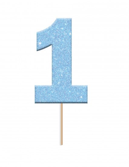 12 Cake toppers en plastique chiffre 1 bleu pailleté 2,3 x 3,8 x 6,5 cm 12 Cake toppers en plastique chiffre 1 bleu pailleté 2,3 x 3,8 x 6,5 cm