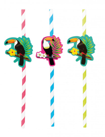 10 Pailles En Carton Pirate Noires 20 Cm – Décoration Pour Fête Thème Pirate Ou Marin
