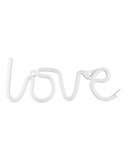 Décoration lumineuse neon led love blanc 34,5 x 13 cm Décoration lumineuse neon led love blanc 34,5 x 13 cm