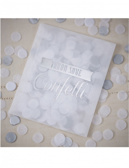 Enveloppe avec confettis en papier argentés 7 g Enveloppe avec confettis en papier argentés 7 g