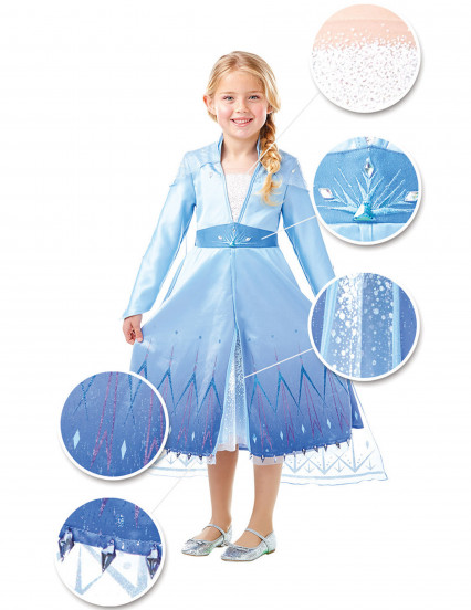 Déguisement premium Elsa La Reine des Neiges 2™ fille Déguisement premium Elsa La Reine des Neiges 2™ fille