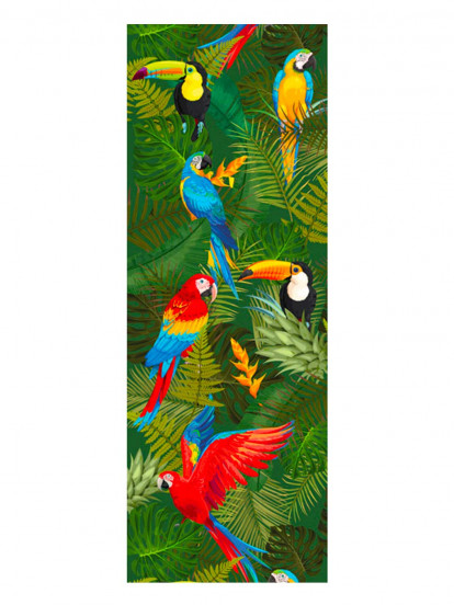 Chemin de table en tissu non tissé oiseaux tropicaux 30 cm x 5 m Chemin de table en tissu non tissé oiseaux tropicaux 30 cm x 5 m