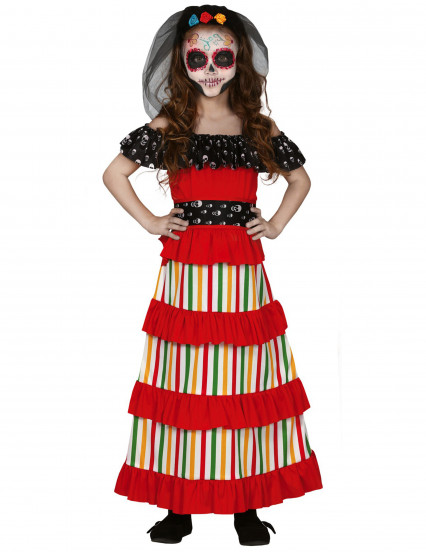 Déguisement mexicaine Dia de los muertos fille Déguisement mexicaine Dia de los muertos fille