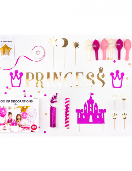 Kit décoration anniversaire princesse 31 pièces Kit décoration anniversaire princesse 31 pièces