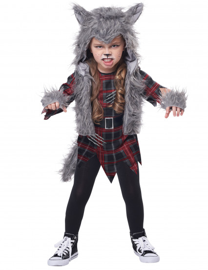 Déguisement loup garou gris fille Déguisement loup garou gris fille