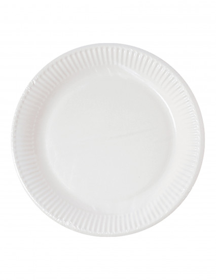 10 Petites assiettes en carton home compostable blanches 18 cm 10 Petites assiettes en carton home compostable blanches 18 cm