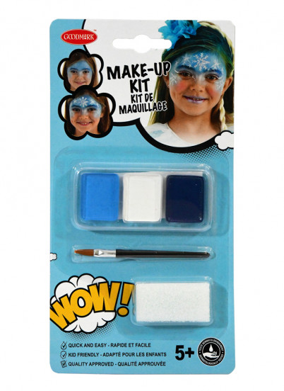 Kit maquillage princesse des glaces avec pinceau et éponge fille Kit maquillage princesse des glaces avec pinceau et éponge fille
