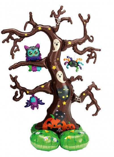 Ballon aluminium géant AirLoonz arbre d'Halloween 157 x 111 cm Ballon aluminium géant AirLoonz arbre d'Halloween 157 x 111 cm