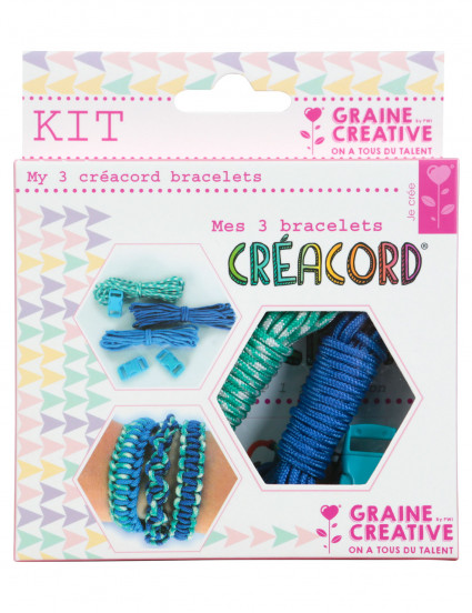 Kit Créacord® bracelets Océan 11 x 13 cm Kit Créacord® bracelets Océan 11 x 13 cm