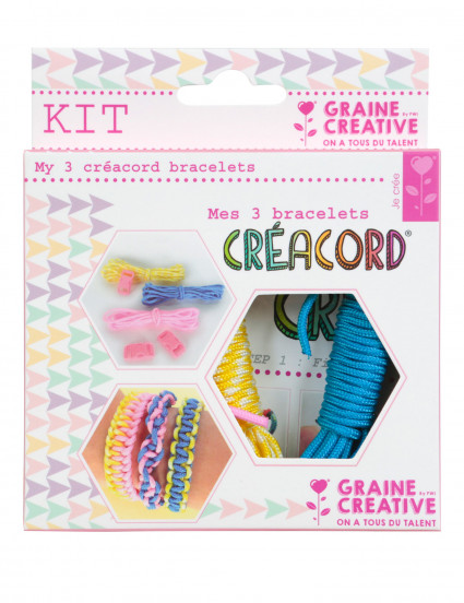 Kit Créacord® bracelets Arc-en-ciel 11 x 13 cm Kit Créacord® bracelets Arc-en-ciel 11 x 13 cm