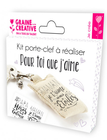 Kit porte-clef à réaliser Papa Maman Kit porte-clef à réaliser Papa Maman