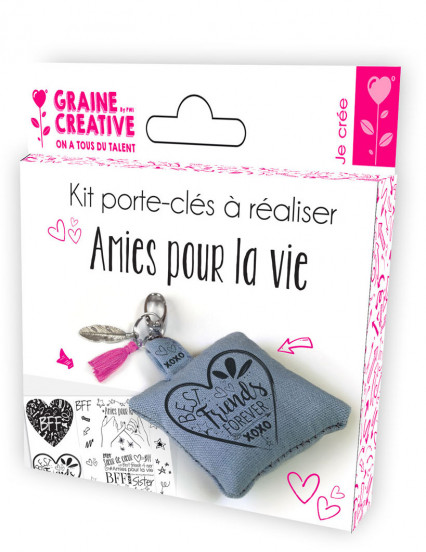 Kit porte-clef à réaliser Amies pour la vie Kit porte-clef à réaliser Amies pour la vie