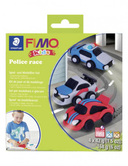 Kit pâte FIMO® Course de police Kit pâte FIMO® Course de police