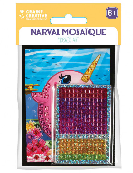 6 Cartes mosaïque holographiques Narval 10 x 16 cm 6 Cartes mosaïque holographiques Narval 10 x 16 cm