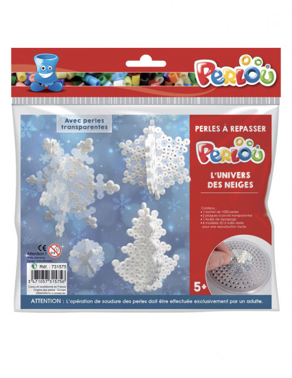 Kit perles à repasser Neiges Kit perles à repasser Neiges