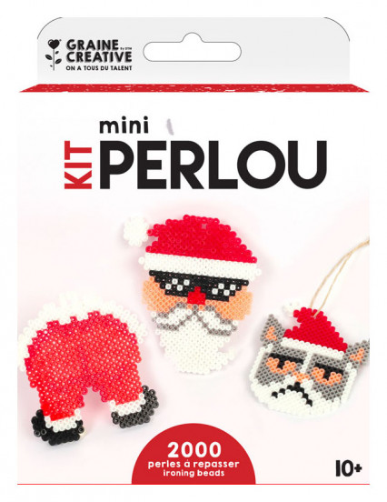 Kit perles à repasser Père Noël 2000 perles Kit perles à repasser Père Noël 2000 perles