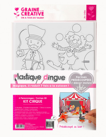 Kit plastique dingue cirque 3D avec découpe Kit plastique dingue cirque 3D avec découpe
