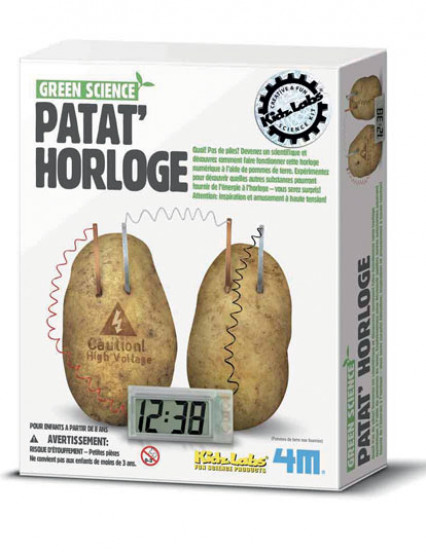 Kit scientifique Patat'horloge 22 x 17 cm Kit scientifique Patat'horloge 22 x 17 cm