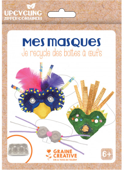 Kit upcycling je recycle des boîtes à œufs Kit upcycling je recycle des boîtes à œufs
