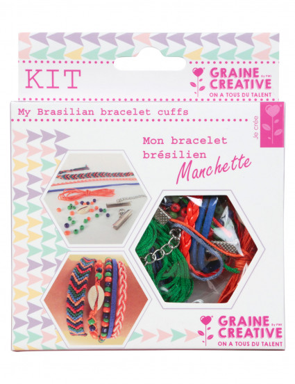 Kit bracelets à assembler Tropiques 11 x 13 cm Kit bracelets à assembler Tropiques 11 x 13 cm