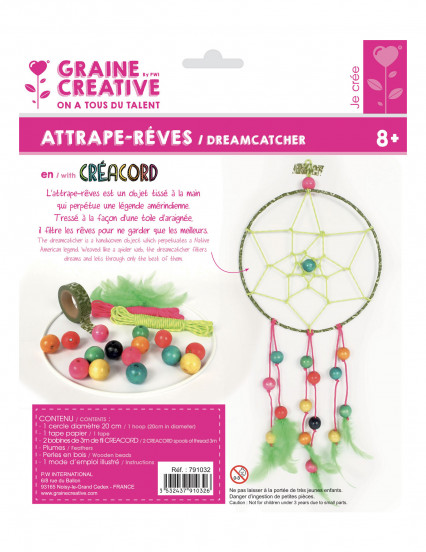 Kit attrape-rêves Créacord® Tropiques Kit attrape-rêves Créacord® Tropiques
