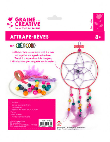 Kit attrape-rêves Créacord® Multicolore Kit attrape-rêves Créacord® Multicolore