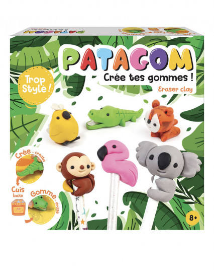 Kit PATAGOM création de gommes Animaux 25 x 25 cm Kit PATAGOM création de gommes Animaux 25 x 25 cm