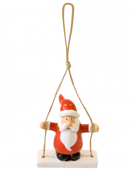 Suspension pour sapin Père-Noël sur sa balançoire 7 x 5 x 3 cm Suspension pour sapin Père-Noël sur sa balançoire 7 x 5 x 3 cm