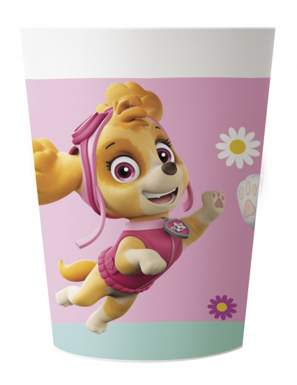 2 Gobelets en plastique réutilisable Pat'Patrouille™ rose 230 ml 2 Gobelets en plastique réutilisable Pat'Patrouille™ rose 230 ml