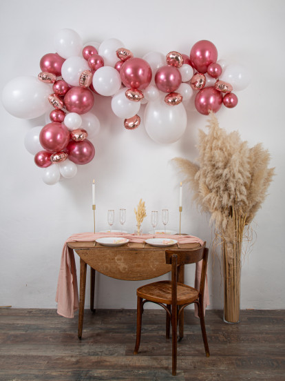 Kit arche de 70 ballons rose gold Kit arche de 70 ballons rose gold
