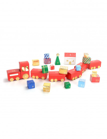 Kit calendrier de l'avent DIY train de Noël Kit calendrier de l'avent DIY train de Noël