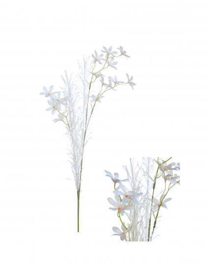 Fleurs de jasmin artificielles blanches 68 cm Fleurs de jasmin artificielles blanches 68 cm