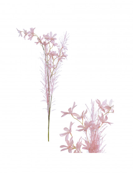 Fleurs de jasmin artificielles rose pastel 68 cm Fleurs de jasmin artificielles rose pastel 68 cm