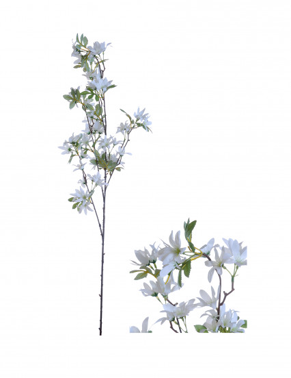Fleurs de jasmin artificielles blanches sur tige 97 cm Fleurs de jasmin artificielles blanches sur tige 97 cm